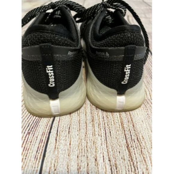 Reebok Womens Crossfit Nano FU6830 Black White Crosstrain Shoes Lace Up Size 9 - Picture 3 of 9